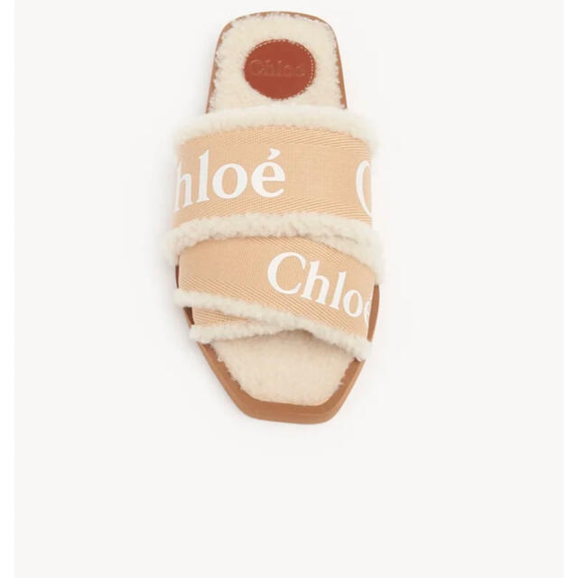Chloe(クロエ)の今期新品未使用Chloe クロエ キャンバス WOODY  ボア サンダル　37 レディースの靴/シューズ(サンダル)の商品写真