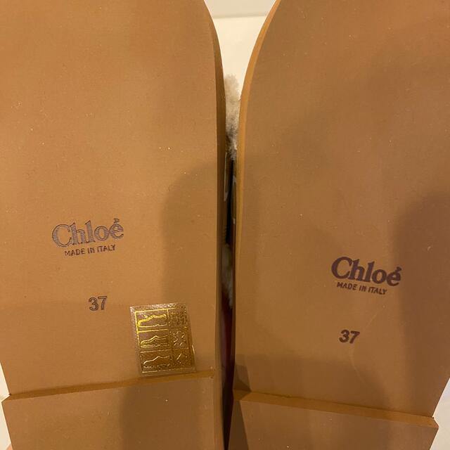 Chloe(クロエ)の今期新品未使用Chloe クロエ キャンバス WOODY  ボア サンダル　37 レディースの靴/シューズ(サンダル)の商品写真