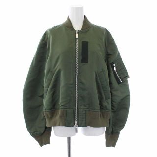 サカイ(sacai)のサカイ MA-1 ミリタリージャケット 中綿 オーバーサイズ 1 カーキ(ブルゾン)