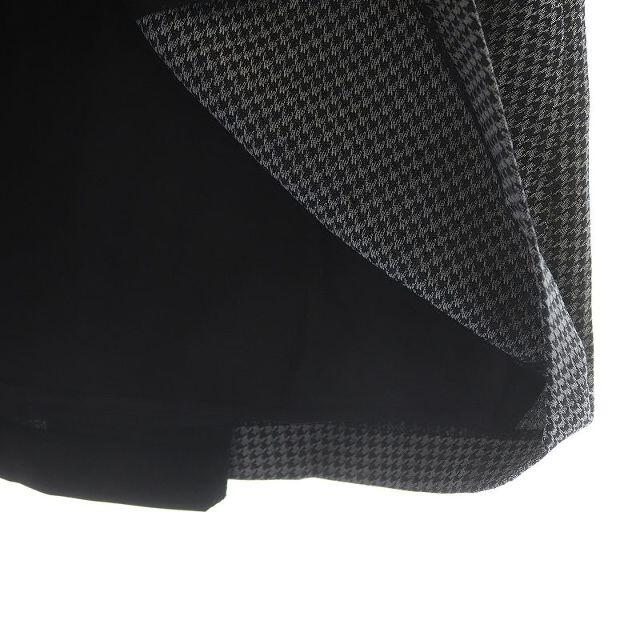 Paul Smith(ポールスミス)のポールスミス ブラック ボックスプリーツスカート ひざ丈 千鳥柄 M グレー 黒 レディースのスカート(ひざ丈スカート)の商品写真