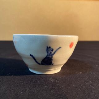 ハンドメイド　陶器　薬味入れ　猫　オリジナル作品(食器)