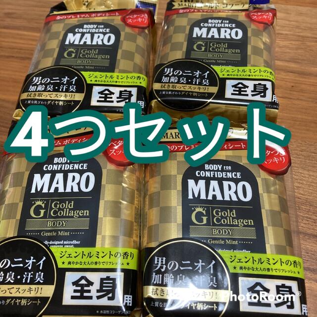 【4つセット】MARO プレミアムボディシート ジェントルミント 30枚 コスメ/美容のボディケア(制汗/デオドラント剤)の商品写真