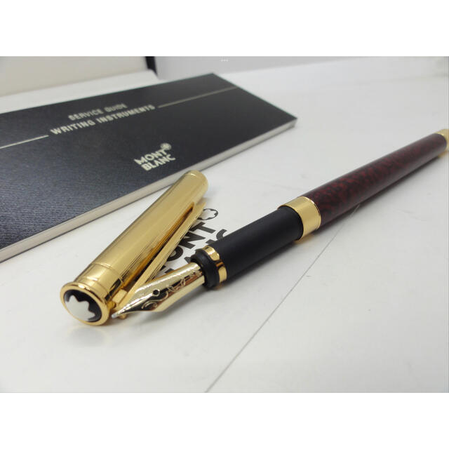 MONTBLANC(モンブラン)の※幸運と金運を呼ぶパワー石レッドメノウ・マーブル特別なノブレスドウエ★モンブラン インテリア/住まい/日用品の文房具(ペン/マーカー)の商品写真