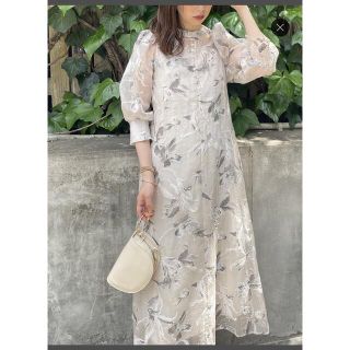 ナチュラルクチュール(natural couture)の【滝菜月アナ着用アイテム】オパールフラワー2WAYドレス(ロングワンピース/マキシワンピース)