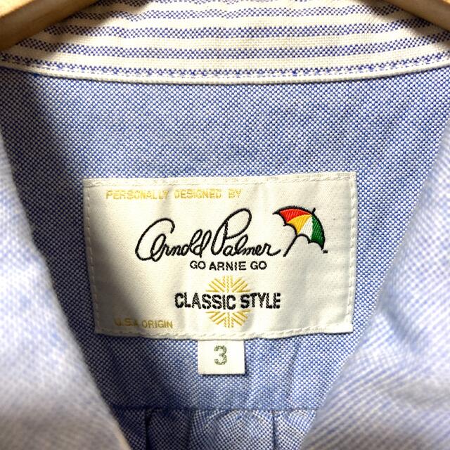 Arnold Palmer(アーノルドパーマー)のアーノルドパーマー　半袖シャツ　サックスブルー　サイズ3 レディースのトップス(シャツ/ブラウス(半袖/袖なし))の商品写真