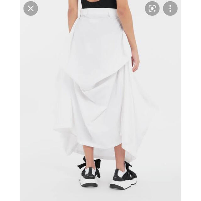 MM6 定価￥66000マルジェラ ホワイト スカート - ロングスカート