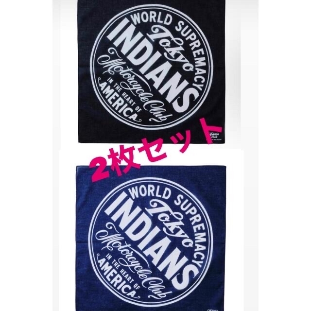 【最安値】東京インディアンズ バンダナ ネイビー　ブラック 2枚セット