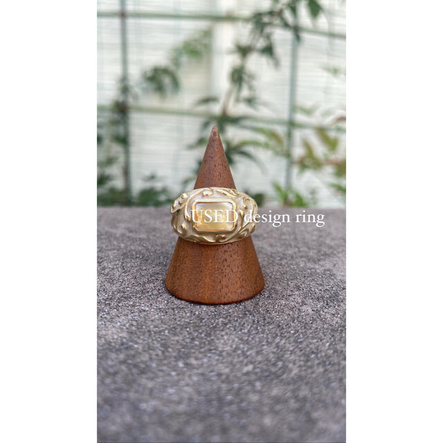 【OLD】USED antique design gold ring 2点set メンズのアクセサリー(リング(指輪))の商品写真