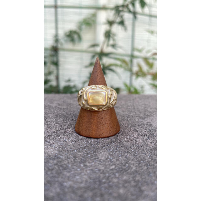 【OLD】USED antique design gold ring 2点set メンズのアクセサリー(リング(指輪))の商品写真