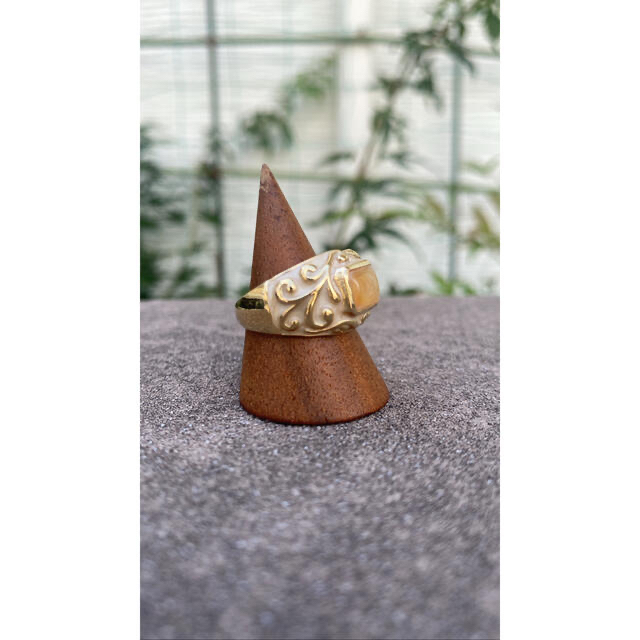 【OLD】USED antique design gold ring 2点set メンズのアクセサリー(リング(指輪))の商品写真