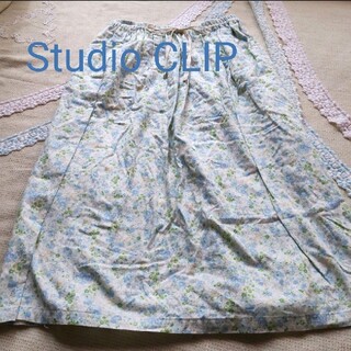 スタディオクリップ(STUDIO CLIP)のスタディオクリップ　コットン花柄ロングスカート(ロングスカート)