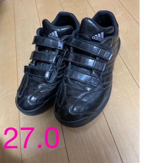 アディダス(adidas)の【再値下げ】アディダス  トレーニングシューズ　黒　27 (シューズ)