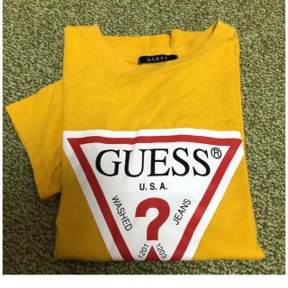 ゲス(GUESS)のみいちゃん様　専用　guess Tシャツ　イエロー(Tシャツ(半袖/袖なし))