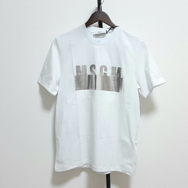 MSGM(エムエスジイエム)の【ラスト一品 新品レディース  XS】MSGM　Tシャツ　人気モデル レディースのトップス(Tシャツ(半袖/袖なし))の商品写真