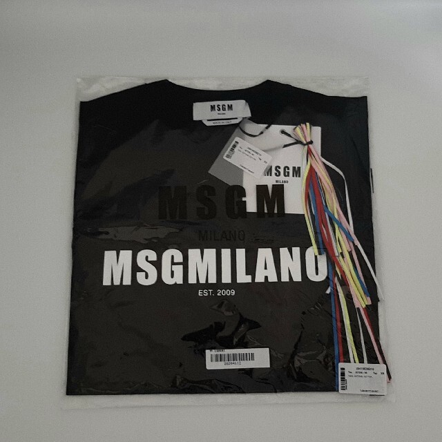 エムエスジーエム Tシャツ 新品 MSGM コットン ブラック 綿 Sサイズ