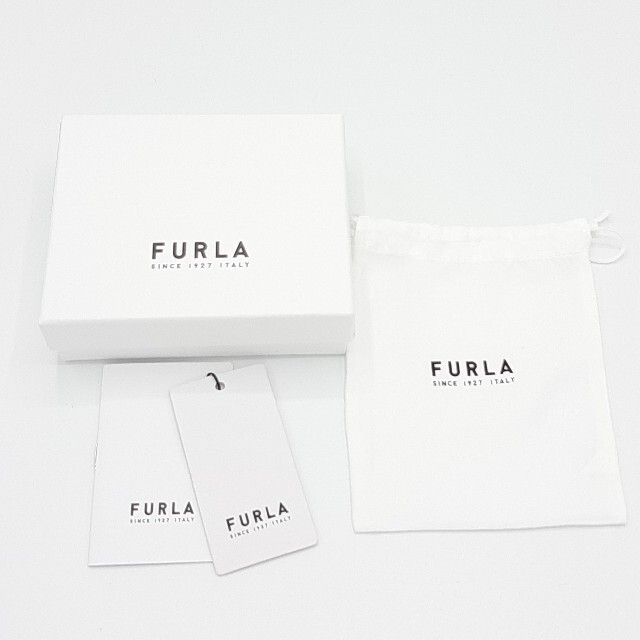 スナップ外側【新品 新作】FURLA　三つ折財布　フルラ　ブラック
