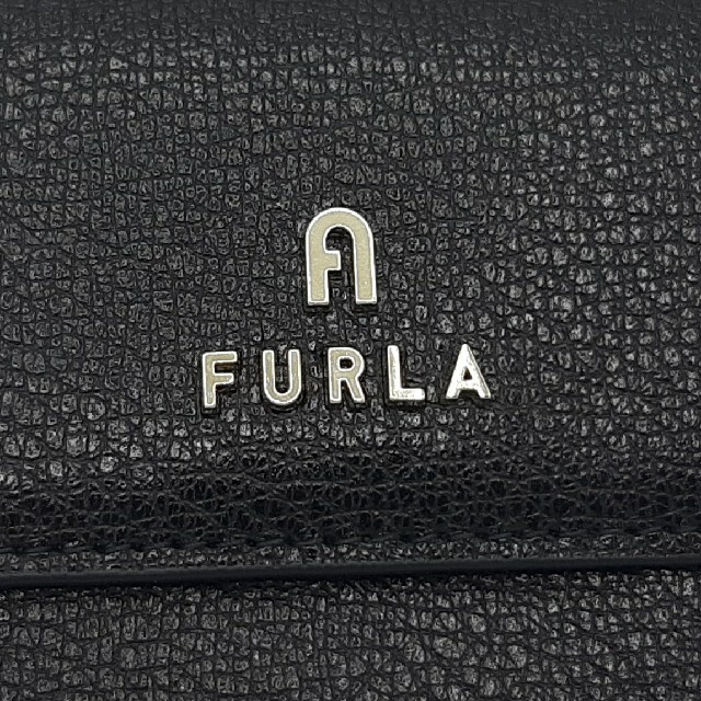 スナップ外側【新品 新作】FURLA　三つ折財布　フルラ　ブラック