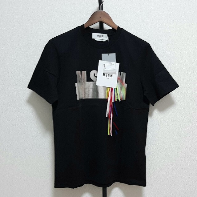 【ラスト一品 新品 レディースSサイズ】MSGM　ロゴTシャツ　ブランドタグ付き