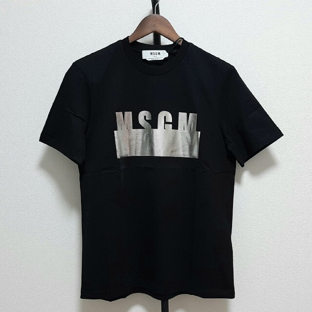 MSGM(エムエスジイエム)の【ラスト一品 新品 レディースSサイズ】MSGM　ロゴTシャツ　ブランドタグ付き レディースのトップス(Tシャツ(半袖/袖なし))の商品写真