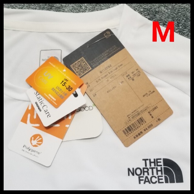 THE NORTH FACE(ザノースフェイス)の新品 M ザ ノースフェイス Tシャツ THE NORTH FACE 白 メンズのトップス(Tシャツ/カットソー(半袖/袖なし))の商品写真