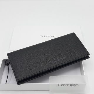 カルバンクライン(Calvin Klein)の【プレゼントラッピング可】カルバンクライン 長財布 ビッグロゴ　ブラック(長財布)