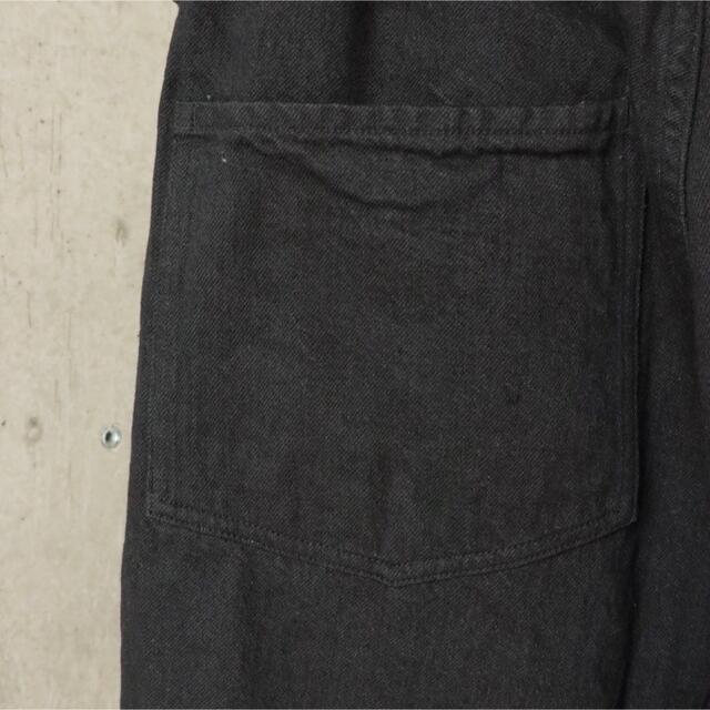 ダークブラウン 茶色 定価¥37400 22aw comoli ベルテッドデニム navy 2