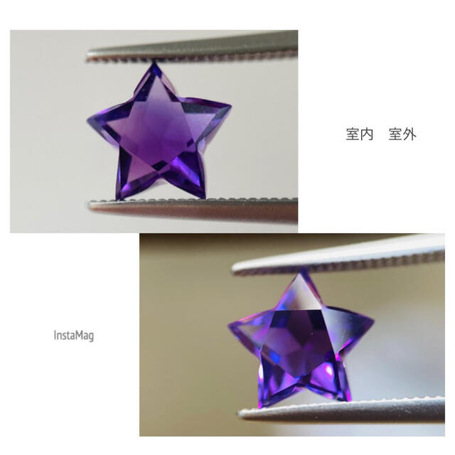 (R0723-3)『★』カシャライ産　天然アメジスト　ルース　0.98ct レディースのアクセサリー(その他)の商品写真