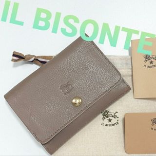 【ラスト1品】IL BISONTE　財布　色:トルトラ　グレージュ