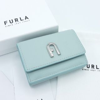 フルラ(Furla)の【新作 ラスト一品】FURLA　三つ折り財布　ミントブルー(財布)