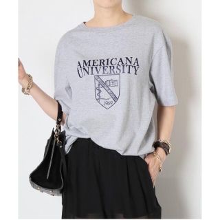 ドゥーズィエムクラス(DEUXIEME CLASSE)の【AMERICANA/アメリカーナ】オーバーサイズ universityTシャツ(Tシャツ(半袖/袖なし))