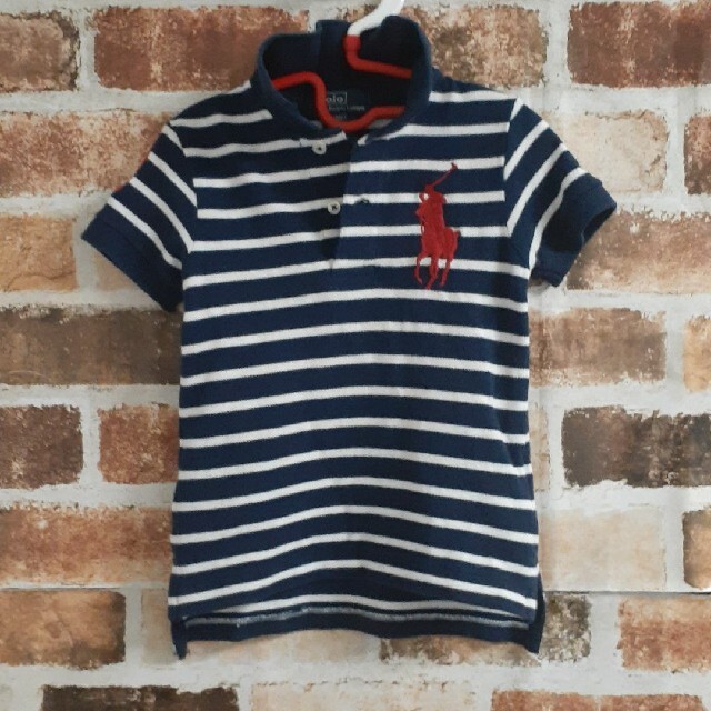 POLO RALPH LAUREN(ポロラルフローレン)の【即日発送】RALPH LAUREN　デカロゴ　ポロシャツ　サイズ2T キッズ/ベビー/マタニティのキッズ服男の子用(90cm~)(Tシャツ/カットソー)の商品写真