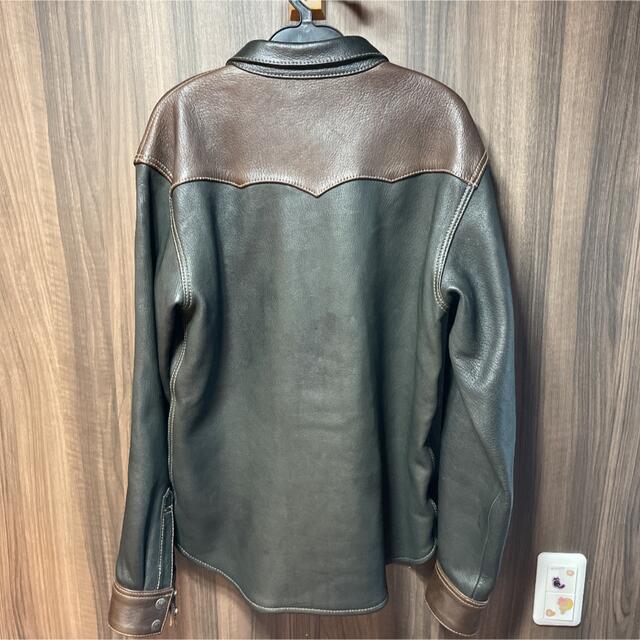 人気超歓迎 THE FLAT HEAD - フラットヘッド ディアスキンシャツ 40の