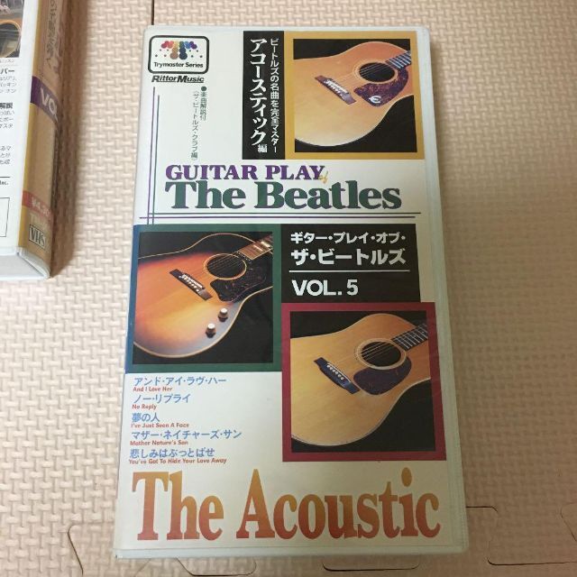 ギター・プレイ・オブ・ザ・ビートルズ　VHS 5巻セット　リットーミュージック 楽器のスコア/楽譜(ポピュラー)の商品写真