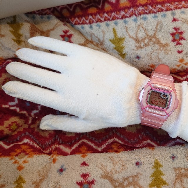 Baby-G(ベビージー)のBaby-G カシオ パールピンク レディース腕時計 キッズ BG-361 美品 レディースのファッション小物(腕時計)の商品写真