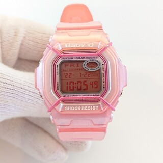 ベビージー(Baby-G)のBaby-G カシオ パールピンク レディース腕時計 キッズ BG-361 美品(腕時計)