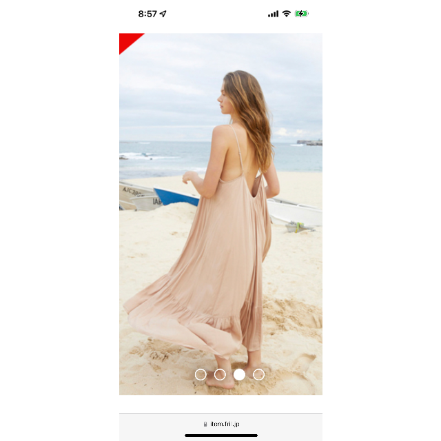 ALEXIA STAM(アリシアスタン)のGathered Summer Maxi Dress Beige  レディースのワンピース(ロングワンピース/マキシワンピース)の商品写真