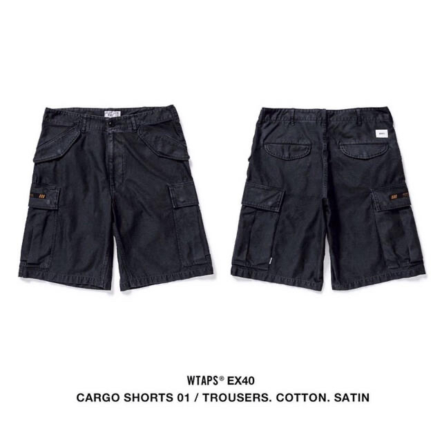 W)taps - WTAPS CARGO SHORTS 01 SHORTS BLACK 黒 Sの+aethiopien