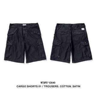 ダブルタップス(W)taps)のWTAPS CARGO SHORTS 01  SHORTS BLACK 黒 S(ショートパンツ)