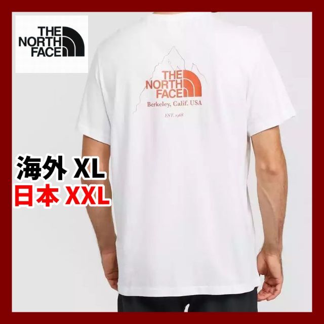 THE NORTH FACE(ザノースフェイス)のノースフェイス 半袖Tシャツ Biner Graphic 4 白 XLサイズ メンズのトップス(Tシャツ/カットソー(半袖/袖なし))の商品写真