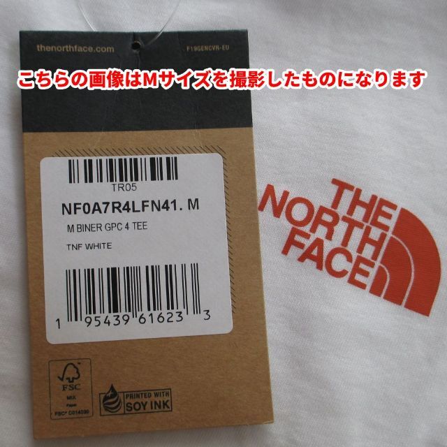 THE NORTH FACE(ザノースフェイス)のノースフェイス 半袖Tシャツ Biner Graphic 4 白 XLサイズ メンズのトップス(Tシャツ/カットソー(半袖/袖なし))の商品写真