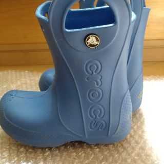 クロックス(crocs)のクロックス crocs レインブーツ レインシューズ 長靴 キッズ c10(長靴/レインシューズ)