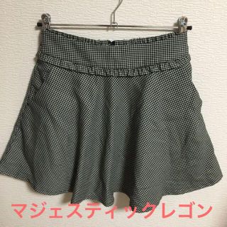 マジェスティックレゴン(MAJESTIC LEGON)の【未着用】MAJESTIC REGON フリル フレアスカート(ひざ丈スカート)