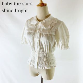 ベイビーザスターズシャインブライト(BABY,THE STARS SHINE BRIGHT)のBaby the stars shine bright レースデザイン ブラウス(シャツ/ブラウス(半袖/袖なし))