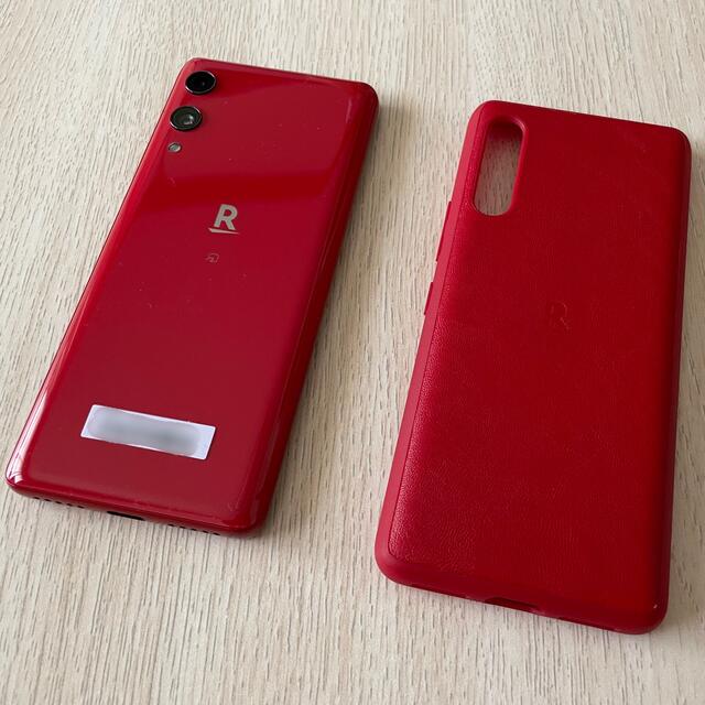 Rakuten(ラクテン)の(NF様用)Rakuten Hand クリムゾンレッド(本体及びカバーセット) スマホ/家電/カメラのスマートフォン/携帯電話(スマートフォン本体)の商品写真