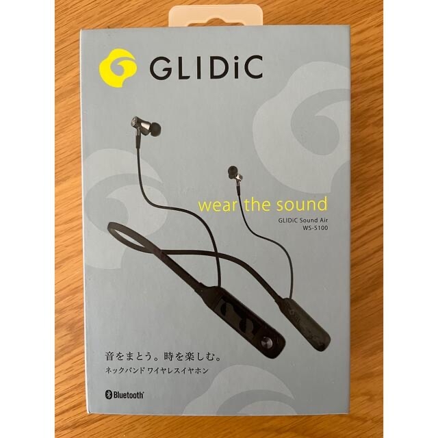 Softbank(ソフトバンク)の【新品】GLIDiC Sound Air WS-5100/ブラック スマホ/家電/カメラのオーディオ機器(ヘッドフォン/イヤフォン)の商品写真