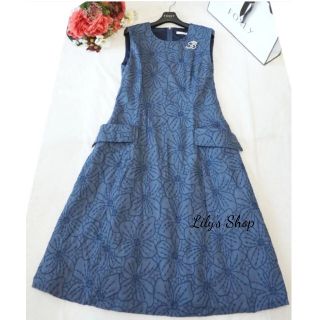 人気完売品♡フォクシー♡リネンフラワーワンピース