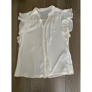 エージーバイアクアガール(AG by aquagirl)の白　ノースリーブ　トップス(Tシャツ(半袖/袖なし))