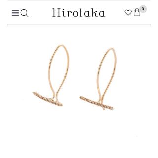 エストネーション(ESTNATION)のhirotaka ダイヤモンドUフックピアス(ピアス)