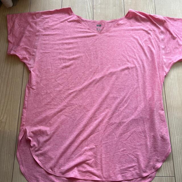 UNIQLO(ユニクロ)のUNIQLO  エアリズム  Ｔシャツ2枚 レディースのトップス(Tシャツ(半袖/袖なし))の商品写真