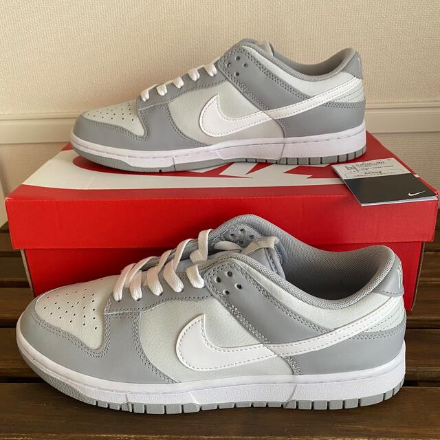 NIKE - 最終値下げ NIKE DUNK LOW RETRO Two Tone Greyの通販 by